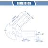 X AUTOHAUX Silicone Hose Silicone Pipe Radiator Hose 1 Piece Inner Diameter 65mm Length