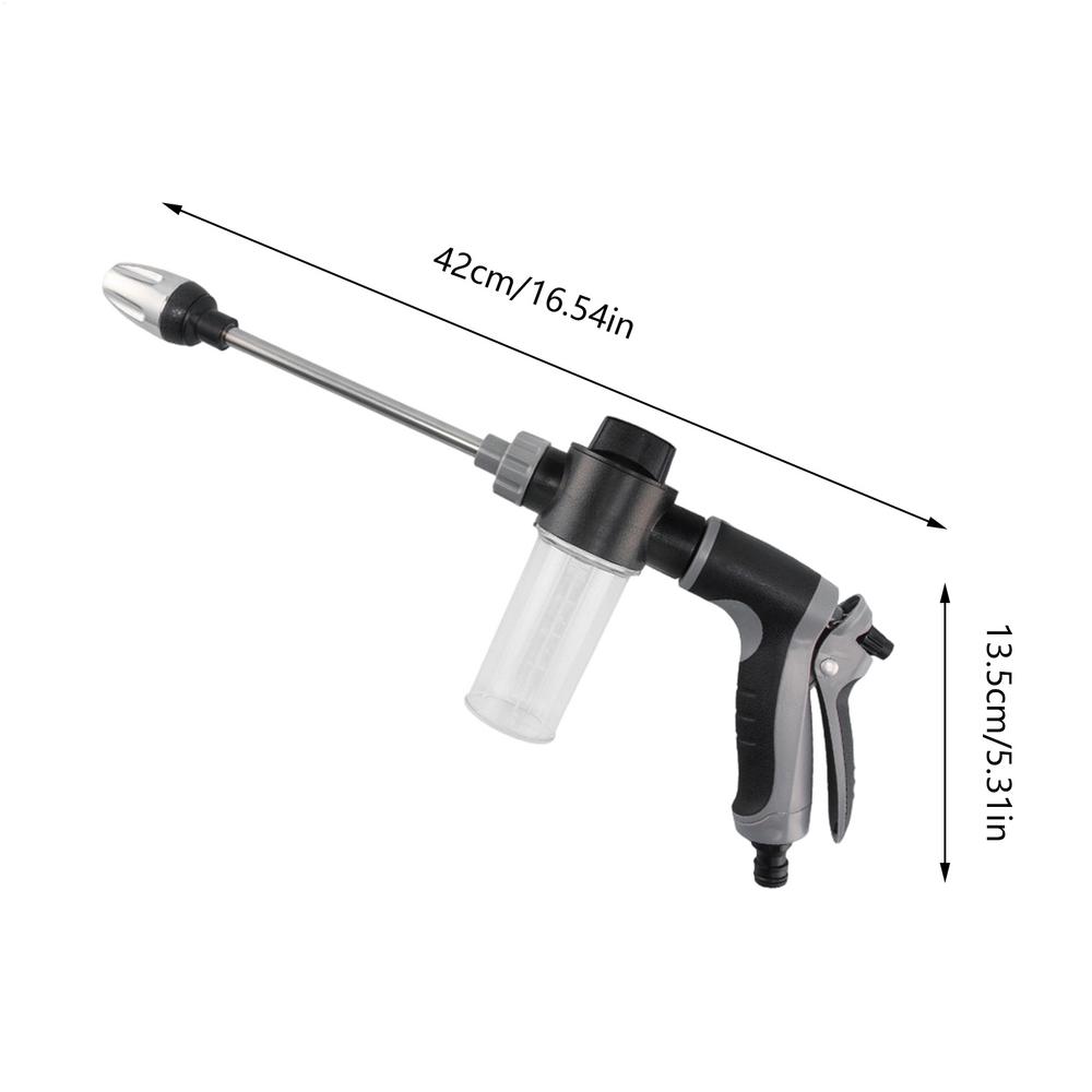 Garden Hose Sprayer High Pressure Adjustable Nozzle Sprayer Lawn Watering Nozzle For Lawn Outdoor Backyard Patio Deck Car красный