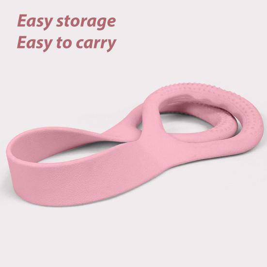 Silicone Figure 8 Resistance Band Anti-slip Men Women Arm Shoulder Stretch Strength Training Exercise Elastic Strap Fitness Tension Rope
