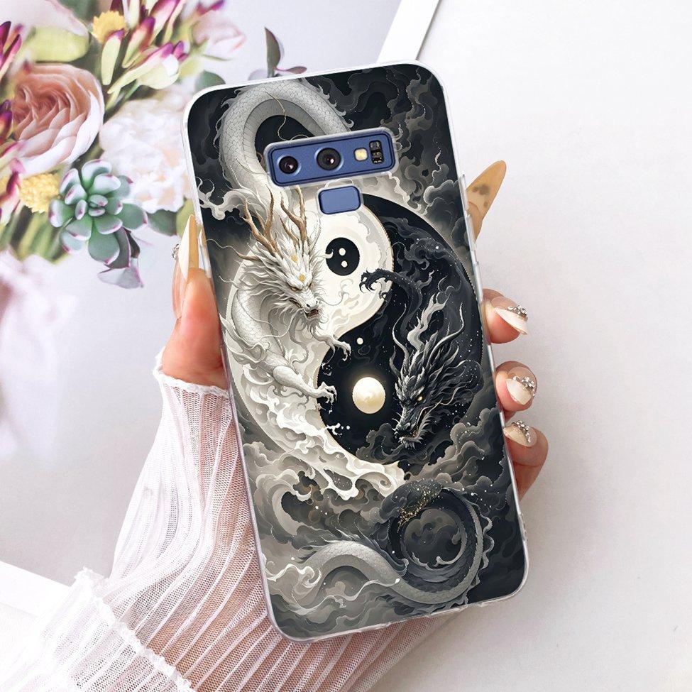 Transparent Cover For Samsung Note9 Case Cute Fashion Butterfly Funny Painted Casing For Samsung Galaxy Note9 SM-N960F SM-N9600