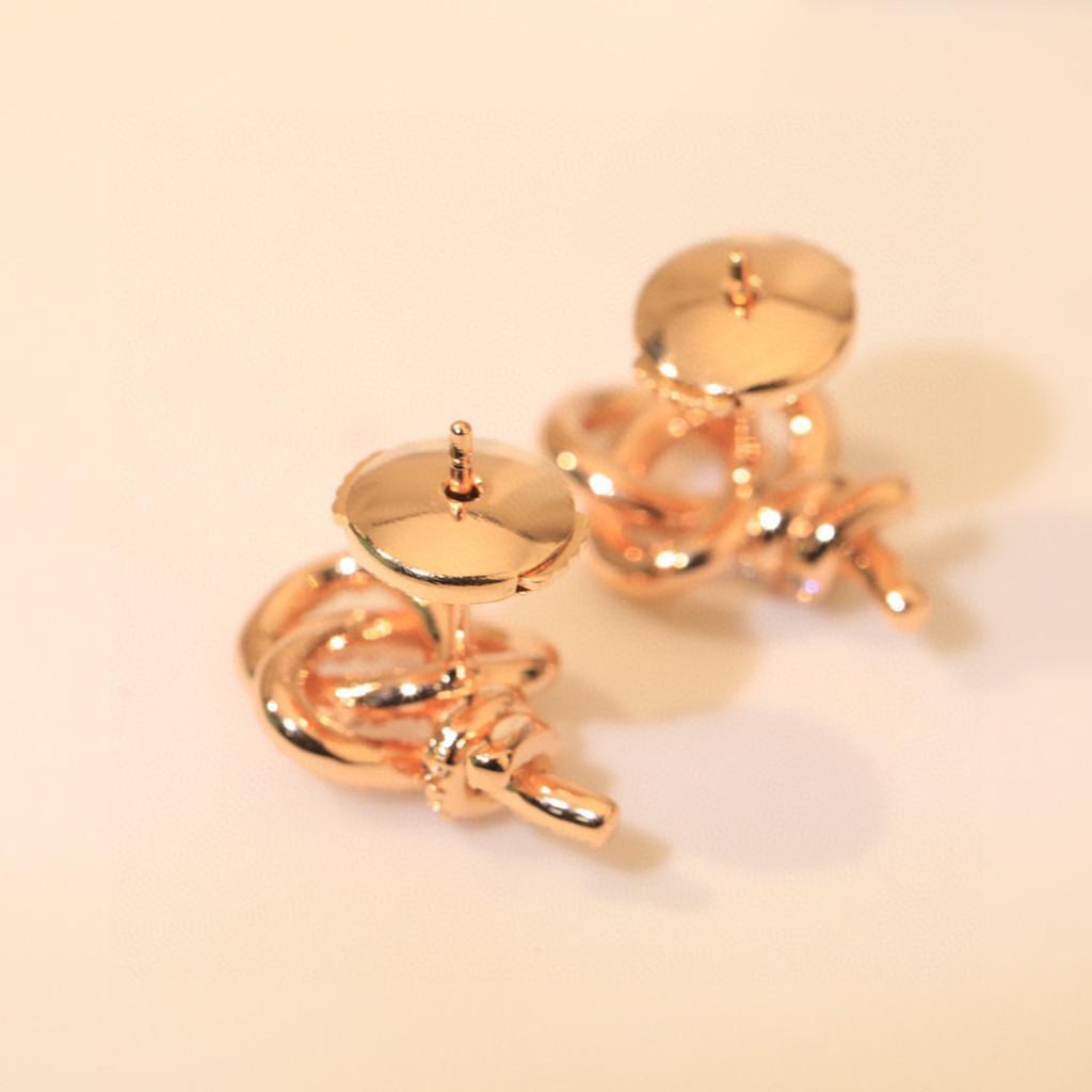 Key Earrings Made of V Gold Material, Electroplated with 18k Thick Gold and Silver Needles To Prevent Allergies. Precision Version