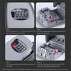 Key Keeper Combination Lock Wall Mounted Waterproof 4 Digits Passwords 5 Keys Storage Box Easy To Fix Home Or Office