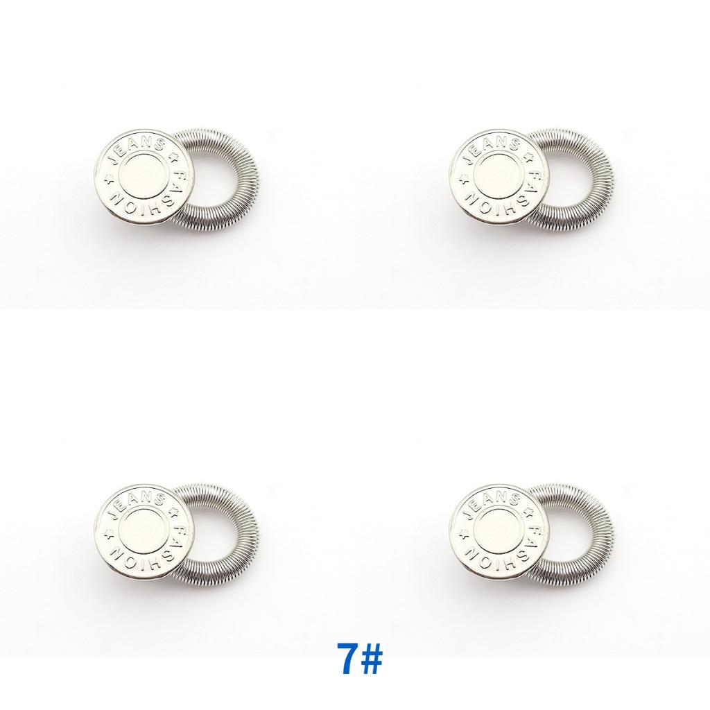 1/4/8 Stück Abnehmbare Jeans Taillenverstellung Schnalle Metallknopf Erweiterung für DIY Hosen Jeans Kostenloses Nähen Taillenerweiterungen Knöpfe