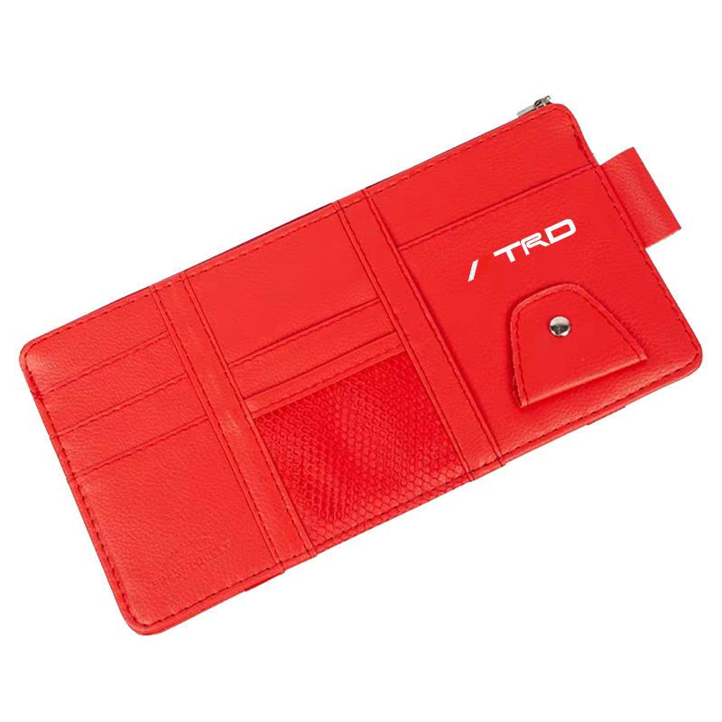 Car Sun Visor Point Type Multi-function Storage Bag Car Accessories for Toyota TRD GR Chr Corolla Camry Rav4 Yaris Hilux Prius Fortuner