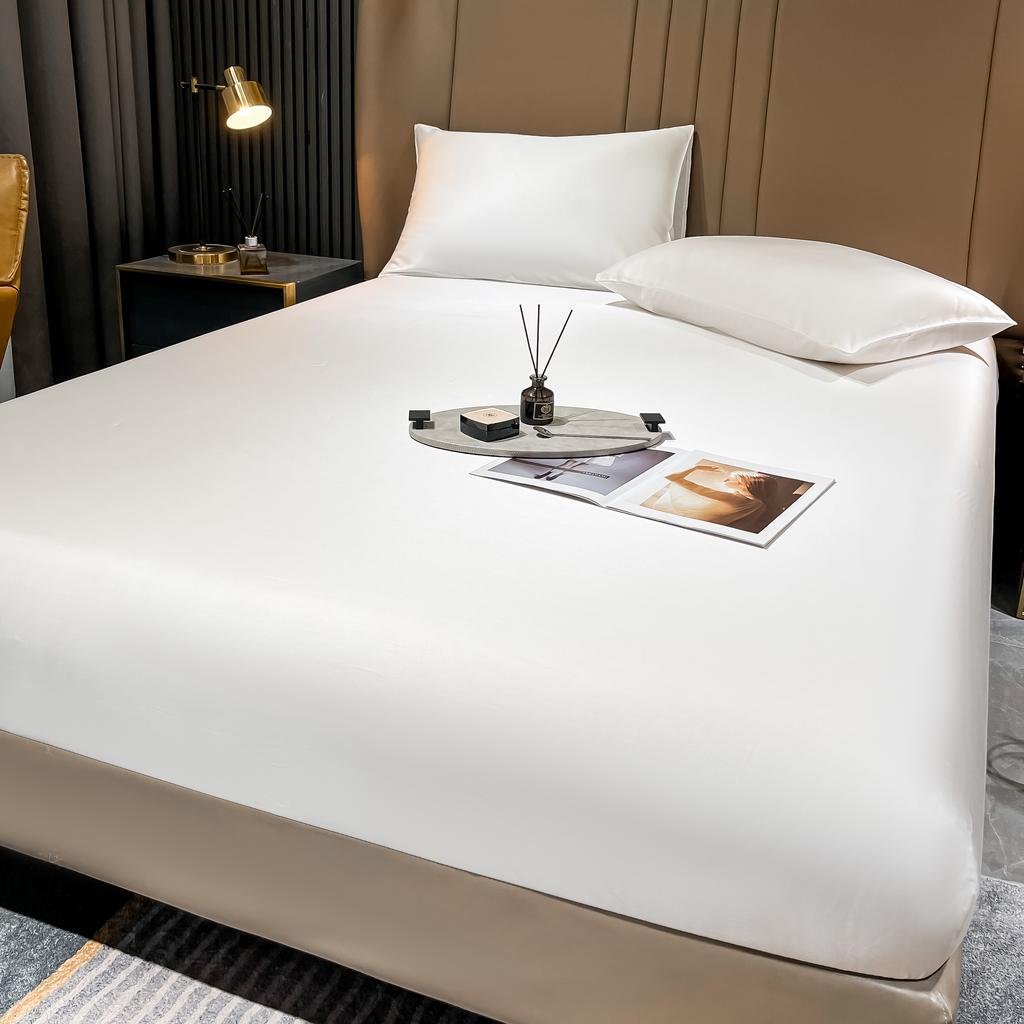 Natural Mulberry Silk Bed Fitted Sheet Deep 25CM Real Silk Mattress Cover Customized Size Luxury High-End Bedding Sheets
