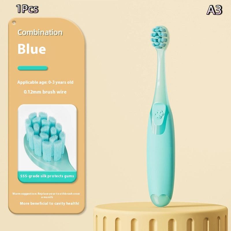 

Крок за кроком Антибактеріальна чистяча зубна щітка для дітей М яка зубна щітка для немовлят та малюків віком 0-3-6-9-12