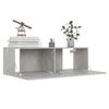 TV Stand - Maison Exclusive - Concrete Grey - Engineered Wood - 100 X 30 X 30 Cm