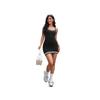 2025 European and American Women's Knit Dress Sports Dress Women's Outdoor Baseball Sports Knit Dress Mid-Length Dress