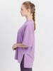 York BIG Tee Yoga Wear Short Quick Body Long Length M Size [Lupa] T-Shirt, Women's, Sleeve, Absorbent, Drying, Coverage, / Lavender,