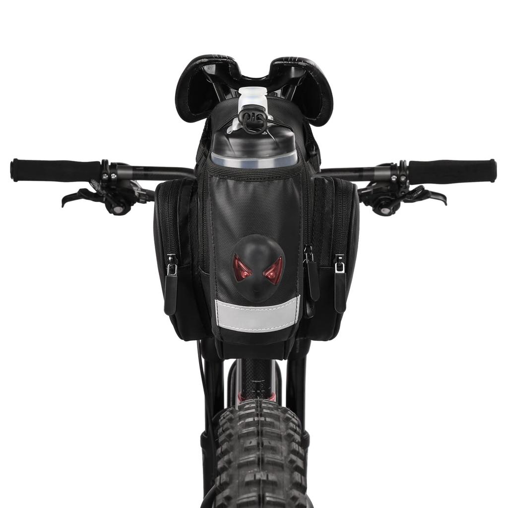 Rhinowalk Bicycle Saddle Bag Bottle Holder Large Capacity Waterproof Road Bike Bag Small Item Storage Water Bottle Holder Lightweight Reflective Easy