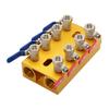 Multiports Water Manifold Aluminum Water Flows Controller 4/5/6/8In 4/5/6/8Out Handle For Injection Molding Equipment