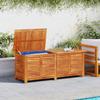 Garden Storage Box with Ventilation Slits 150 X 50 X 56 Cm Solid Acacia Wood