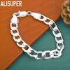925er Sterlingsilber 10mm Ineinandergreifendes Exquisites Armband - Modisches Geschenk Schmuck