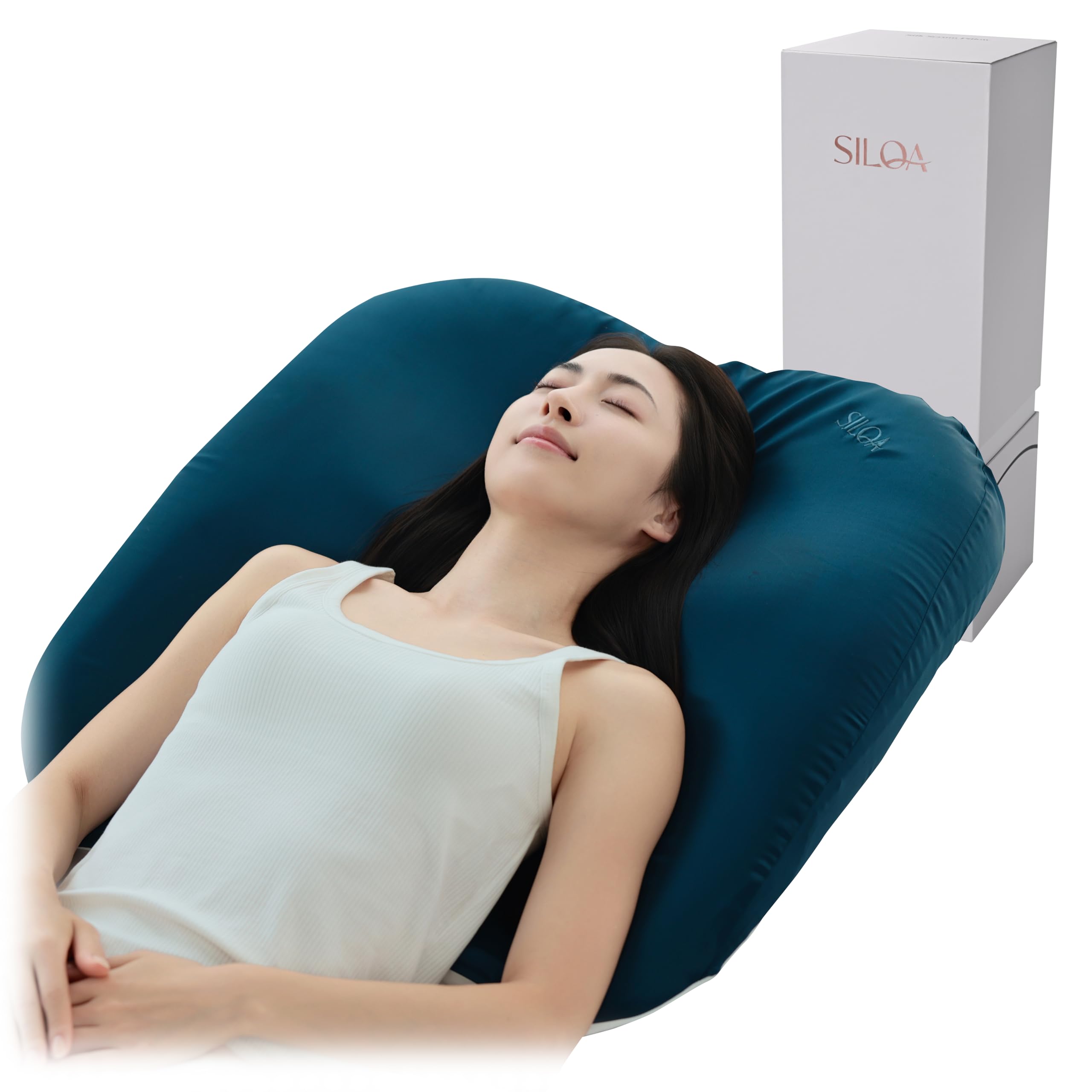 

SILQA Raw Silk Giant Pillow [Protects hair from friction, dryness, and static electricity for smooth, silky morning hair] Also great for upper body