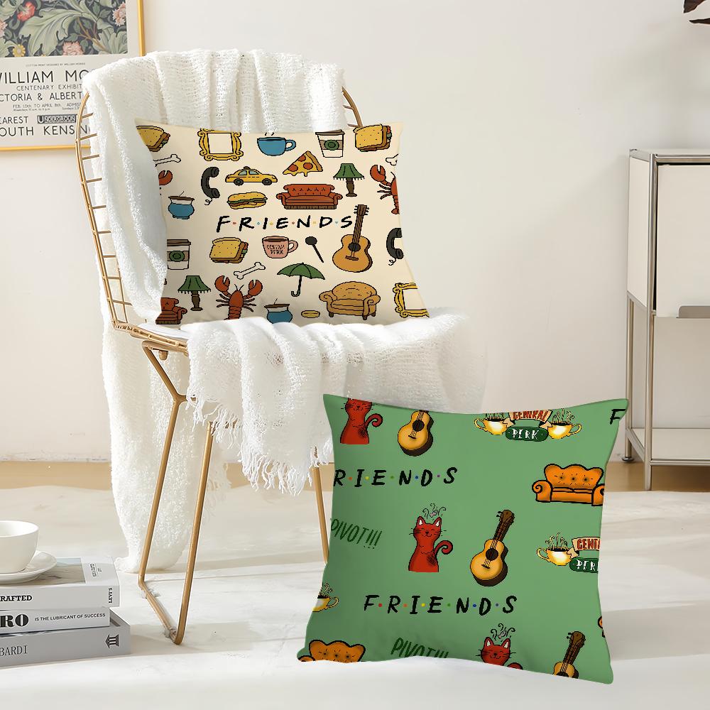 Ffriends Cclassic TV Series Pillow Case Suitable For Bedrooms Living Rooms Cars Home Decoration