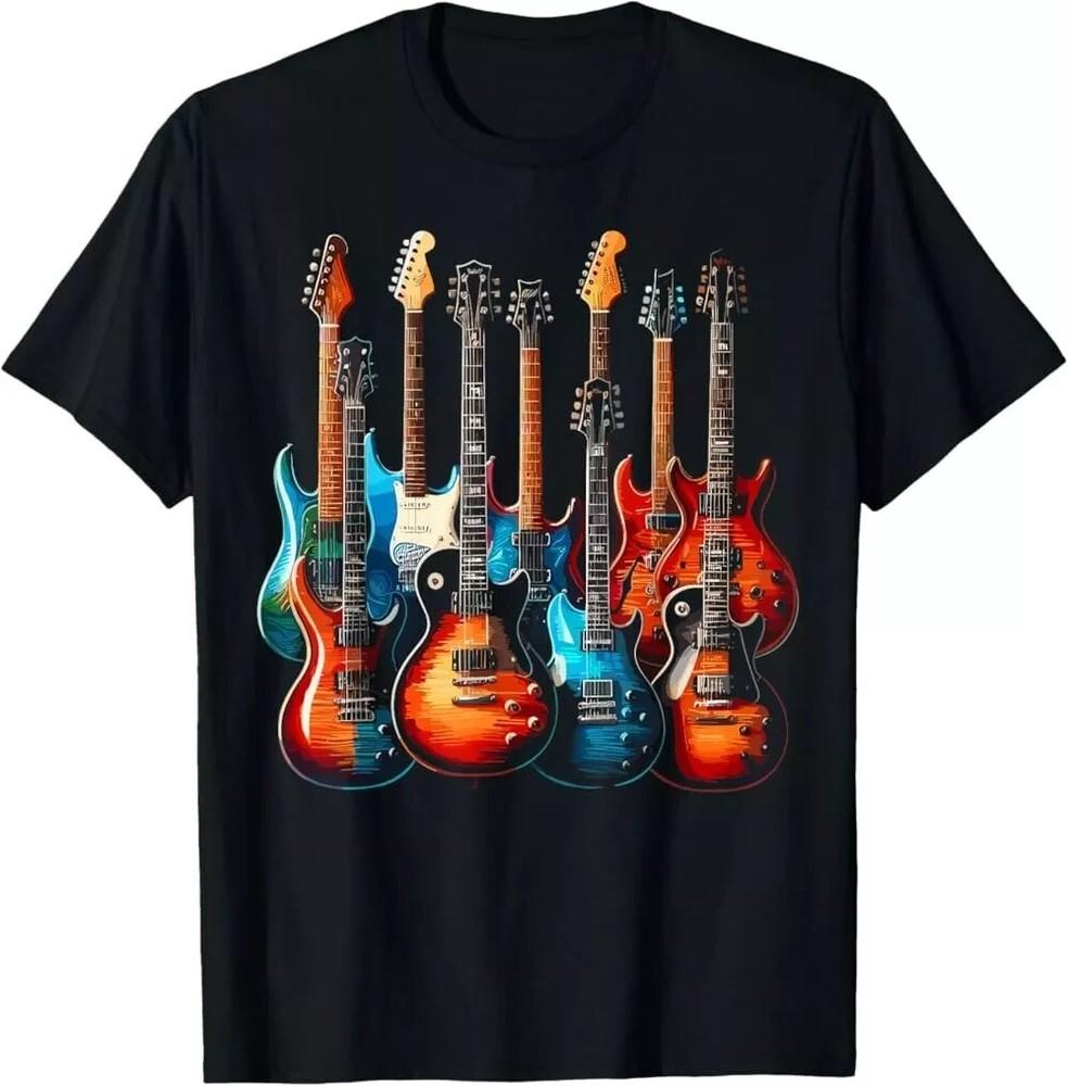 Guitars Guitarists Music Guitar T-Shirt,Christ wbr/ mas Guitar T-Shirt,Unisex Tees Unisex T-Shirt XXXL
