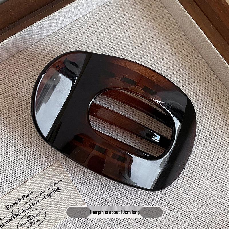 Retro Elegant Updo Shell Hair Clip for Women - 2026 Style Duckbill Clip