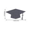 100Pcs Bachelor Cap Shaped Graduation Confetti Creative Double Sided Glitter Confetti for Party Decor Dessert Table Celebration