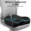 Office Chair Cushion Memory Foam Seat Cushion Breathable Pressure Relief Seat Cushion for Car Seat Wheelchair Thighs Sciatica Pain Relief