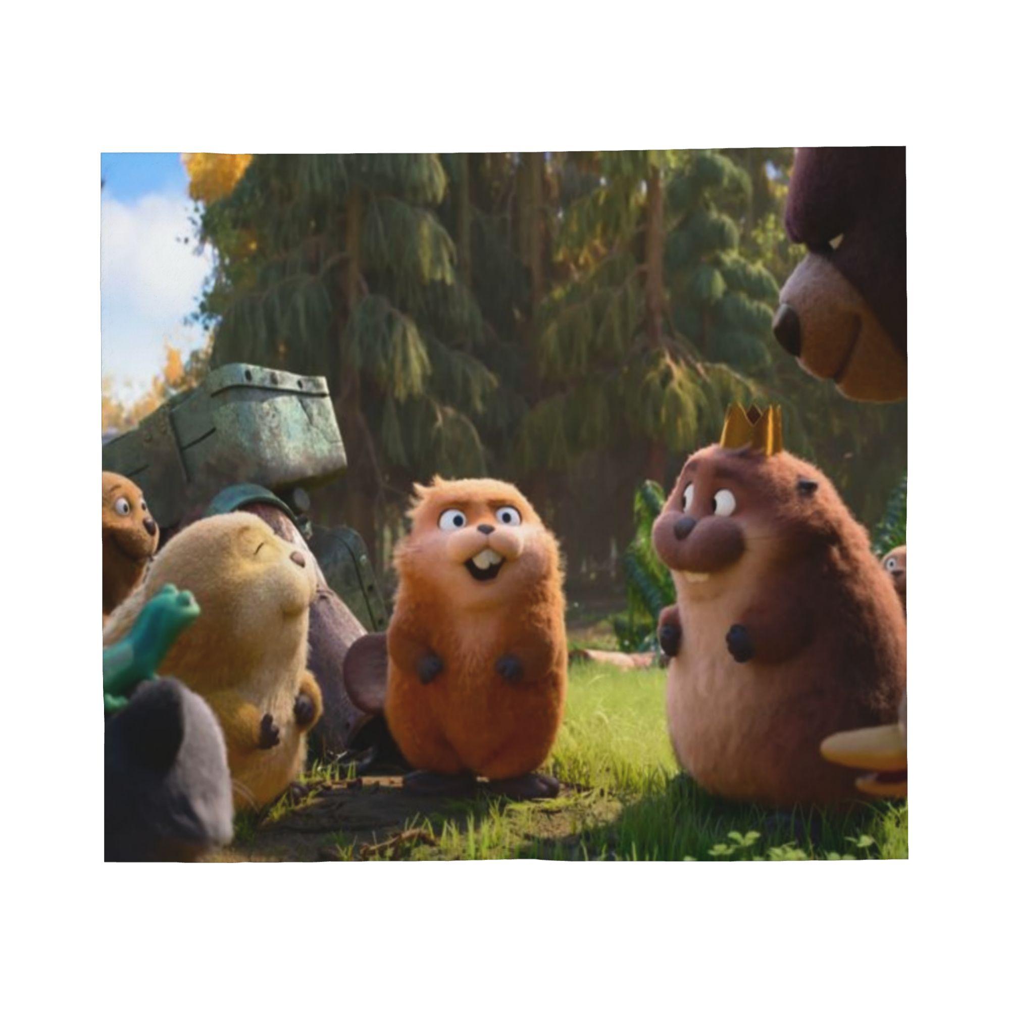 

Super Soft Hoppersed Cute Beaver Cartoon 2026 Throw Blanket Premium Flannel Fleece Blanket Cozy Plush Blankets All Season Use 75x100cm (30x40inch)
