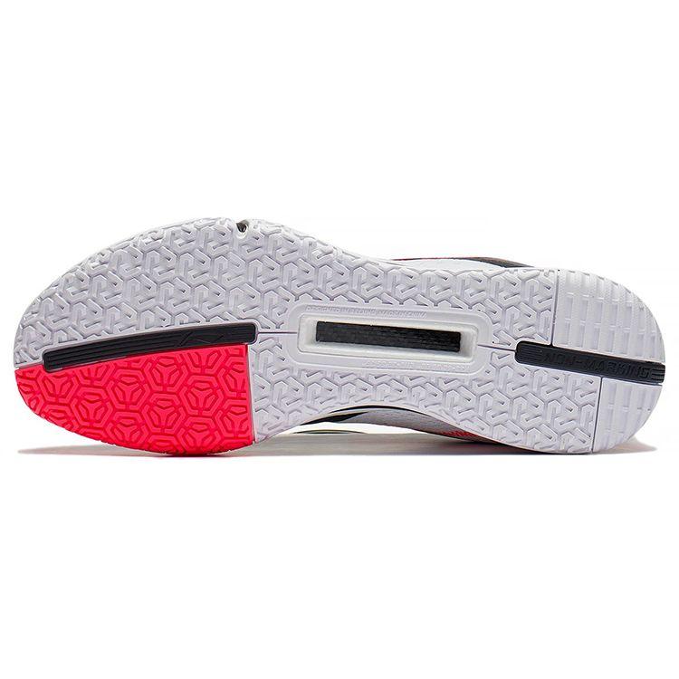 Li Ning Ground Flight SE Fabric Shock Absorption Breathable Low-Top Badminton Shoes Unisex Shoes Black White AYZS014-1