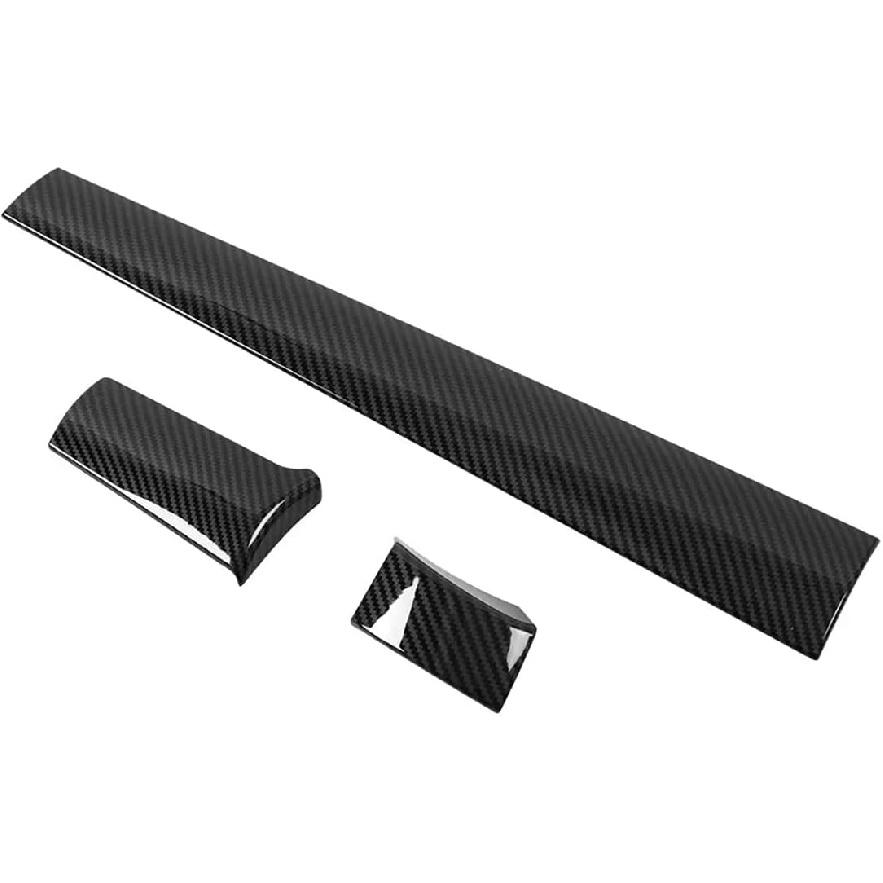 Autozubehör Passend für Honda Civic 10. Generation 2016-2021 Armaturenbrett Mittelkonsolen Streifen Abdeckung Zierleiste (Carbonfaser-Stil) ABS 3 STK