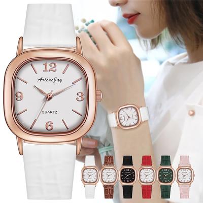 Dameshorloge Retro Vierkant Horloge Mode Riem Horloge Kwarts Horloge