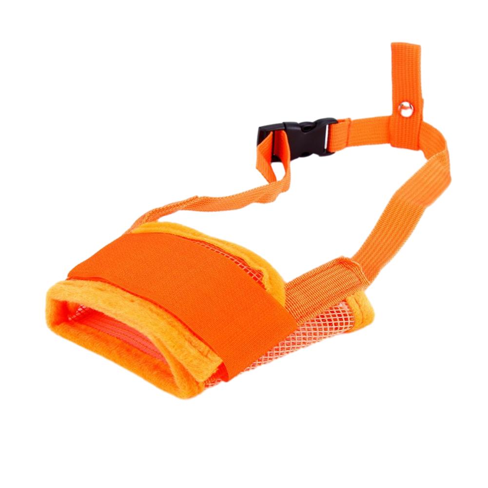 

Регулируемая маска для домашних собак, сетчатая дышащая мордашка для маленьких и больших собак, намордник против лая, жевательный 1 шт.