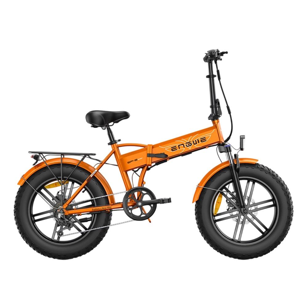 Engwe EP-2 BOOST 250W City Electric Bike Folding E-Bike, 20×4.0 Fat Tires for City Commute & Outdoor Trails, Long-Range Design for Daily Riders