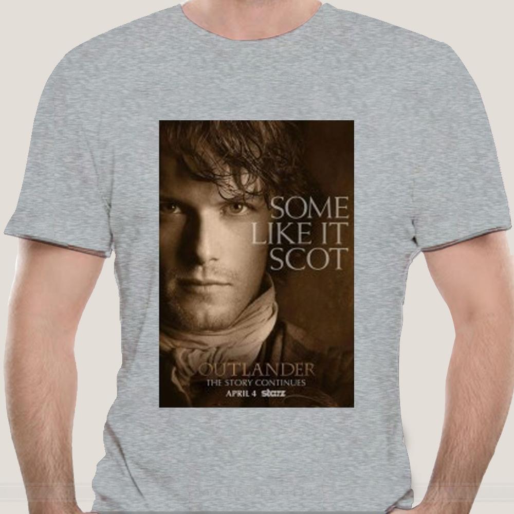 

New Jamie Fraser Outlander Tshirt Womens Style fashion tsdhirt men cotton brand teeshirt 4XL