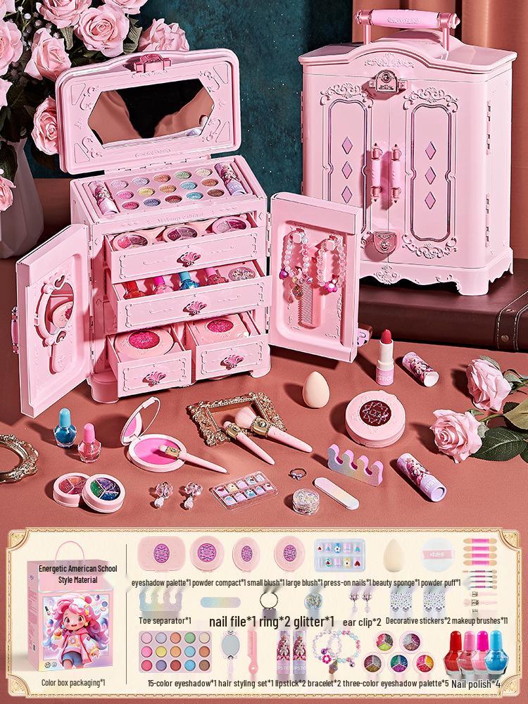 Children's Cross-border Makeup Set: Little Princess Cosmetics & Art Box - Perfect Birthday Gift