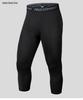 Men's Sports Compression Tights: Quick-Dry, High-Elastic 7/8 Leggings for Running, Basketball, and Cycling.