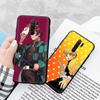 Schwarze Hülle für Xiaomi Redmi 13C Note 9 iPhone XR 7 8 14 15 11 12 13 X XS Pro Max Samsung A25 S23 S24 FE Ultra Plus Demon Slayer