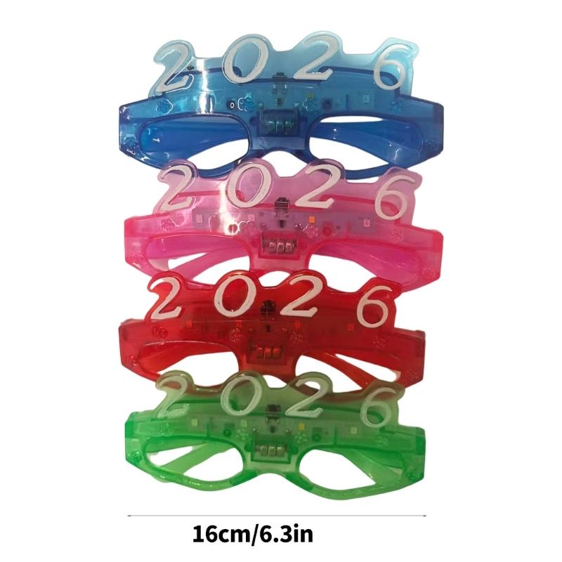 Glowing LED Eyewear For Cosplay Event Practical Plastic Frame Adjustable Fit Adults Kids Costume Props
