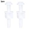 Hinge Bolts Screw Reliable Plastic Toilet Repair Kit 2pc Hinge Bolts Screw Set White Bathroom Fixture Accessories
