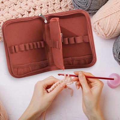 Crochet Hook Case Accessories Storage Portable Knitting Tool Pouch for Home DIY