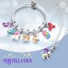 Świecące Zawieszki Urodzinowe Dwanaście Konstelacji Miedziane Wodnik Panna Pasują do Oryginalnych Bransoletek Wiszące Koraliki Cha DIY Biżuteria