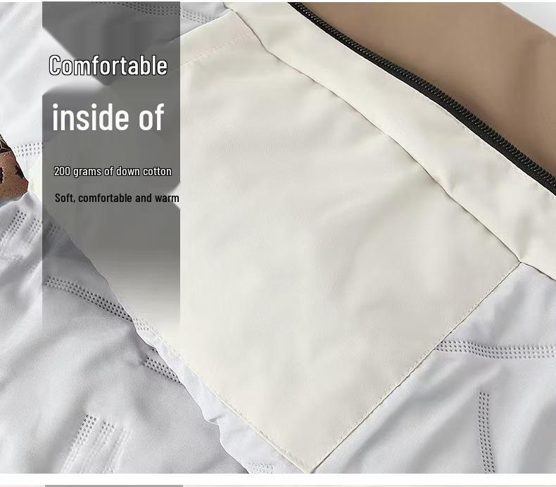 Grafen Vindjacka: Unisex Vinter Arbetsjacka, Förtjockad Varm & Vindtät Bomull för Arbetsskydd