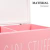 1pc Large Capacity Wooden Sanitary Napkin Storage Box Bathroom Organizer With Lid Period Pad Holder Feminine Product Container