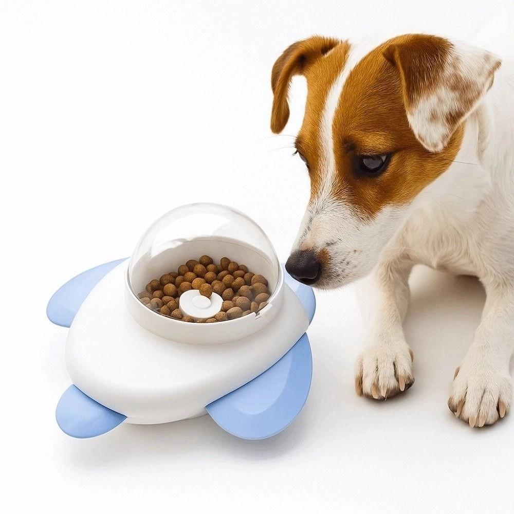 Adjustable Hole Pet Automatic Rotation Feeder Creative Dog Snack Slow Feeder Pet Supplies