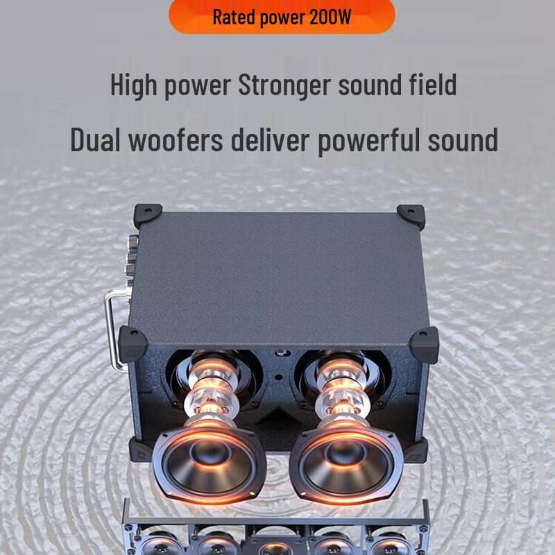 SANSUI G2 Portable Outdoor KTV Speaker with Wireless Mic CN plug (adapter included)