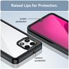 Funda TPU Transparente Colorida para T-Mobile Revvl 7 Pro Cubierta Protectora Transparente a Prueba de Golpes Cubierta de Protección Total