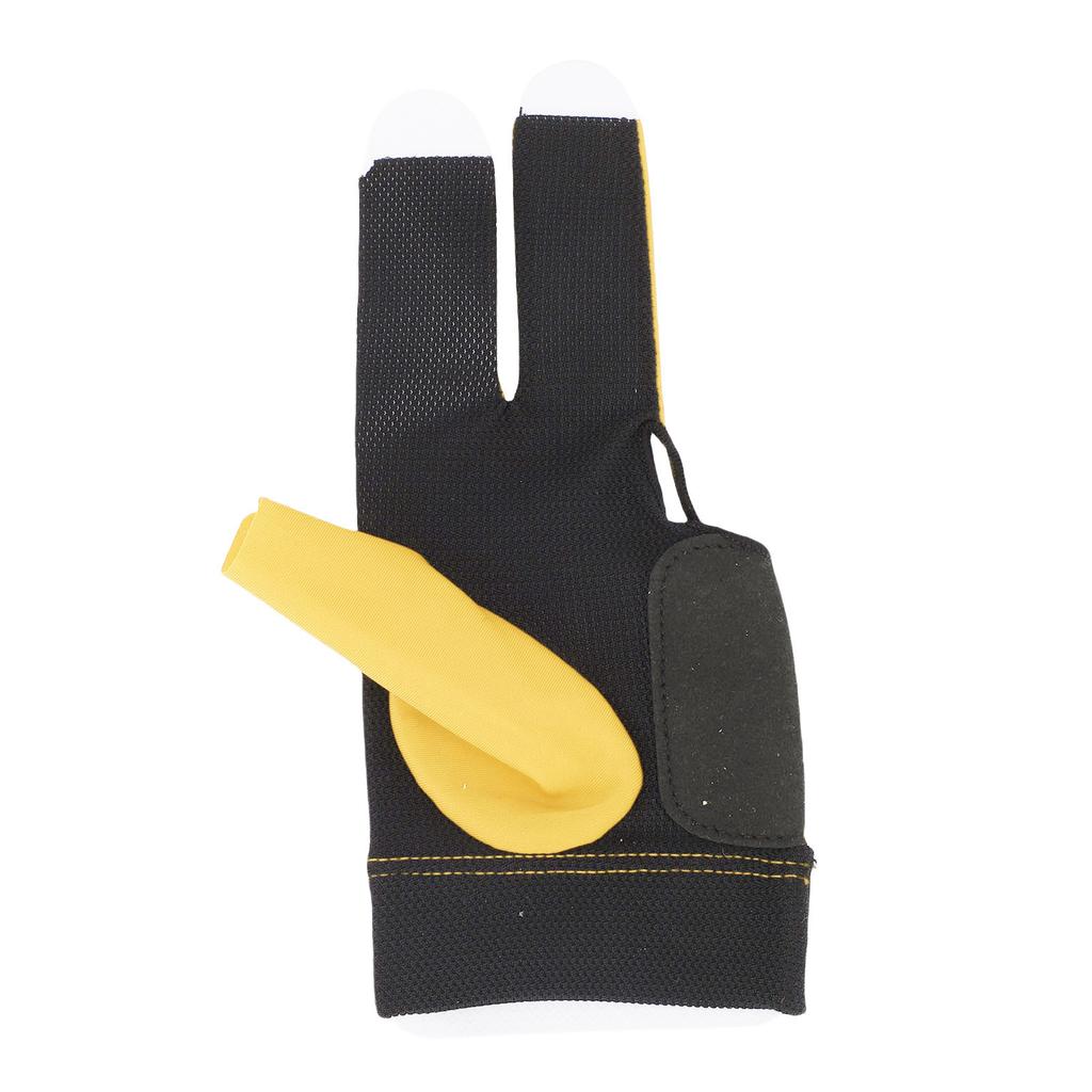 Left Hand Pool Glove 3 Finger Nylon Comfortable Elastic Universal Adjustable Billiard Pool Glove