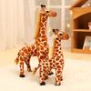 Kreativní simulační žirafa plyšové hračky jelen miminko plyšová panenka dětská panenka zoo