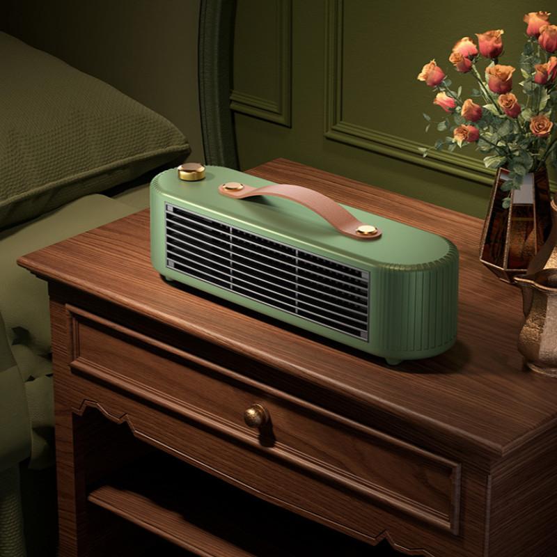 Mini tichý přenosný stolní počítač Úspora energie PTC keramický prostorový vzduch horkovzdušný ventilátor s rukojetí pro kancelářské domácnosti