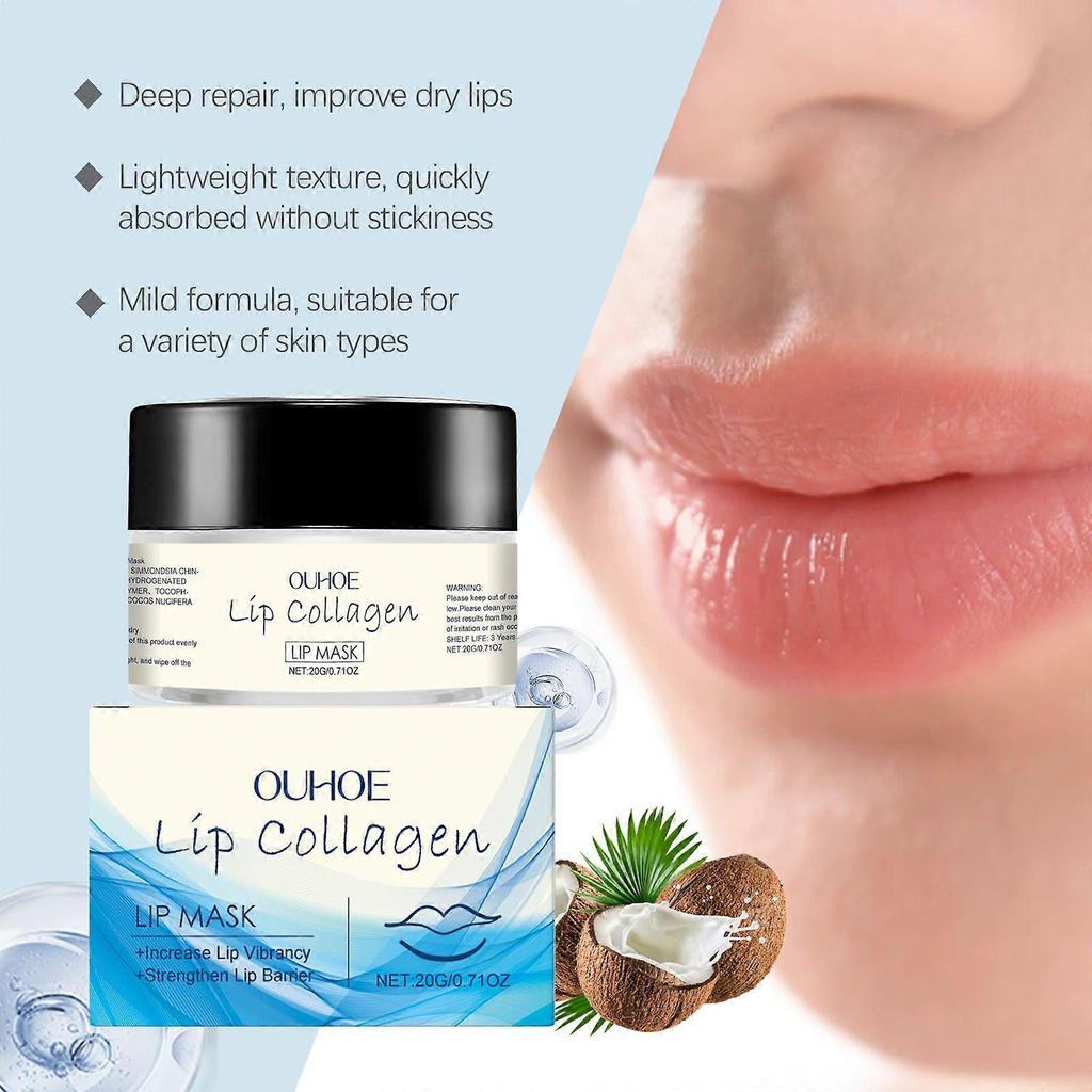 Limited time!!Ouhoe Night Nourishing Lip Mask - Nourishes And Protects Lips, Moisturizes And Hydrates, Improves Dryness, Night Care Lip Mask