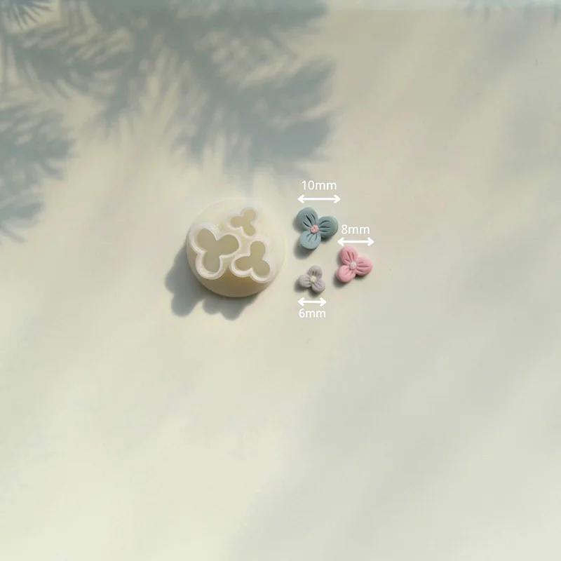 10mm 8mm 6mm Mini Tagliapasta Fiore Foglia Piastra Tagliapasta Fiore Mini Argilla Fiori per Argilla Orecchini Floreali Gioielli Ciondolo