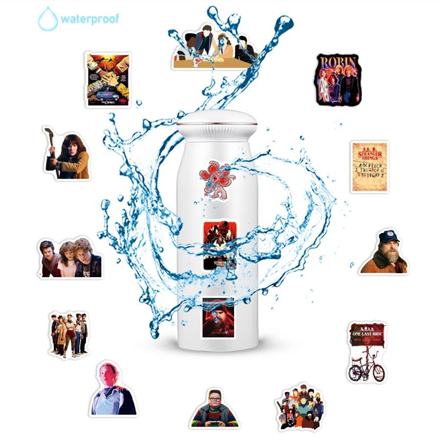 54 Stück Vintage Graffiti Sticker Pack, Wasserdichte Monster TV Serie Aufkleber für Laptop Handyhülle Gepäck, Mystery Cartoon Aufkleber