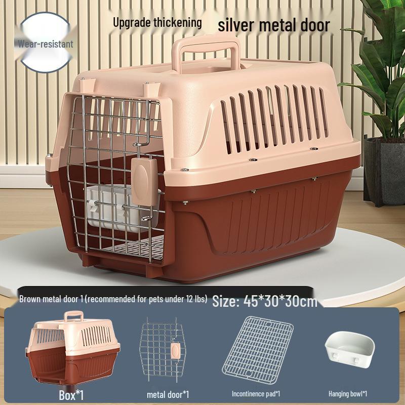 Portable Pet Airline Carrier: Space Capsule Cat Bag & Dog Cage for Small/Medium Pets