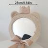 1PC Observation Mirror Car Safety Shooting Mirror Cute Bear Crown Mirror Clothing Store Decoration Diameter 25CM